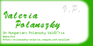 valeria polanszky business card